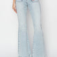 Risen Full Size High Rise Front Patch Pocket Flare Jeans