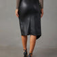 Twist Detail High Waist Skirt