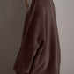 Double Take Side Slit Round Neck Long Sleeve Sweater