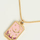 Tarot Card Pendant Copper Necklace