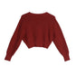 Ribbed knit crop top and skirt set