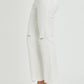RISEN  Full Size High Rise Button Fly Straight Ankle Jeans