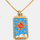 Tarot Card Pendant Copper Necklace
