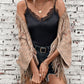 Fringe Open Front Half Sleeve Poncho