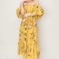 HYFVE Floral Puff Sleeve Tiered Dress