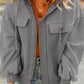 Zip-Up Drawstring Hooded Jacket