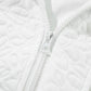 Baseball Collar Floral Quilted Jacket