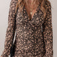 Floral Tied V-Neck Mini Dress