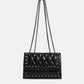 Studded PU Leather Crossbody Bag
