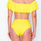 Belle off shoulder ruffle bikini set