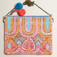 Embellished Beaded Clutch with Chain