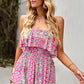 Smocked Waist Strapless Romper