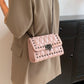 Studded PU Leather Crossbody Bag