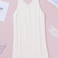 Openwork Sleeveless V-Neck Knit Dress