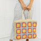 Fame Off The Coast Straw Tote Bag