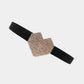 Rhinestone Heart Buckle Elastic Belt