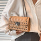 Studded PU Leather Crossbody Bag