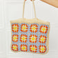 Fame Off The Coast Straw Tote Bag