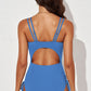 Tied Cutout Plunge One-Piece Swimsuit