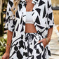 Printed Dropped Shoulder Shirt and Shorts Set