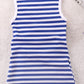 Girls Rainbow Graphic Striped Sleeveless Dress