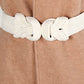 PU Leather Wide Elastic Belt