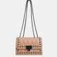 Studded PU Leather Crossbody Bag