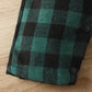 Plaid Long Sleeve Snapped Jumpsuit