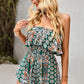 Smocked Waist Strapless Romper