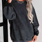 Round Neck Dropped Shoulder Sweatshirt
