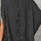 Printed Dolman Sleeve Round Neck Blouse