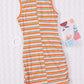Cutout Striped Round Neck Sleeveless Dress