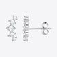 All You Need Moissanite Platinum-Plated Earrings