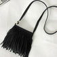 PU Leather Crossbody Bag with Fringe
