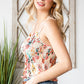 Floral Smocked Frill Trim Cami