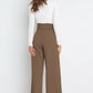 Tie Front Paperbag Wide Leg Pants