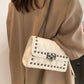Studded PU Leather Crossbody Bag