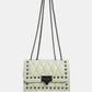 Studded PU Leather Crossbody Bag