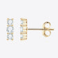 Heartbeat Rhythm 925 Sterling Silver Moissanite Stud Earrings