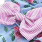 Baby Girl Printed Bow Detail Square Neck Romper