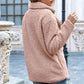 Full Size Lapel Collar Sherpa Coat