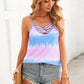 Tie-Dye Strappy V-Neck Cami