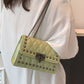 Studded PU Leather Crossbody Bag