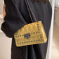 Studded PU Leather Crossbody Bag