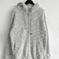 Zip Up Drawstring Long Sleeve Hooded Sweater