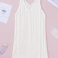 Openwork Sleeveless V-Neck Knit Dress