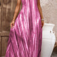 Tie-Dye Spaghetti Strap Maxi Dress