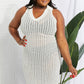 Openwork Johnny Collar Cover Up Dress
