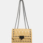 Studded PU Leather Crossbody Bag
