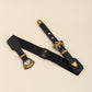 Double Buckle PU Leather Belt